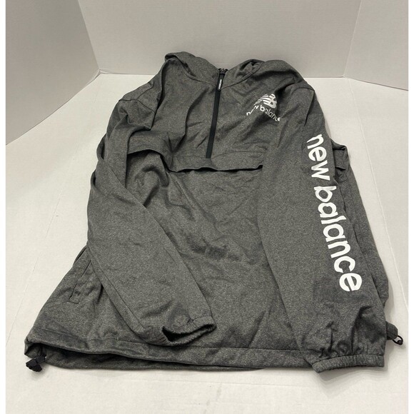 New Balance 1/4 Zip All Motion Hooded Jacket Gray Size M - Picture 3 of 7